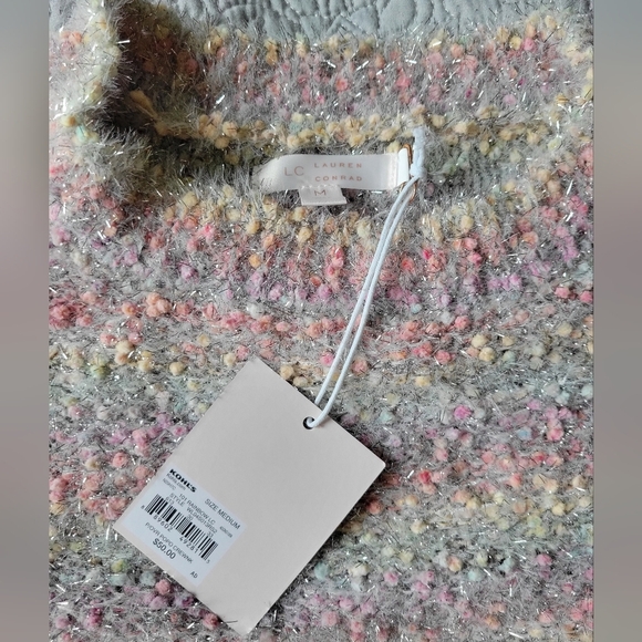 LC Lauren Conrad Striped Women's Sweater Rainbow Colorful - Picture 4 of 4